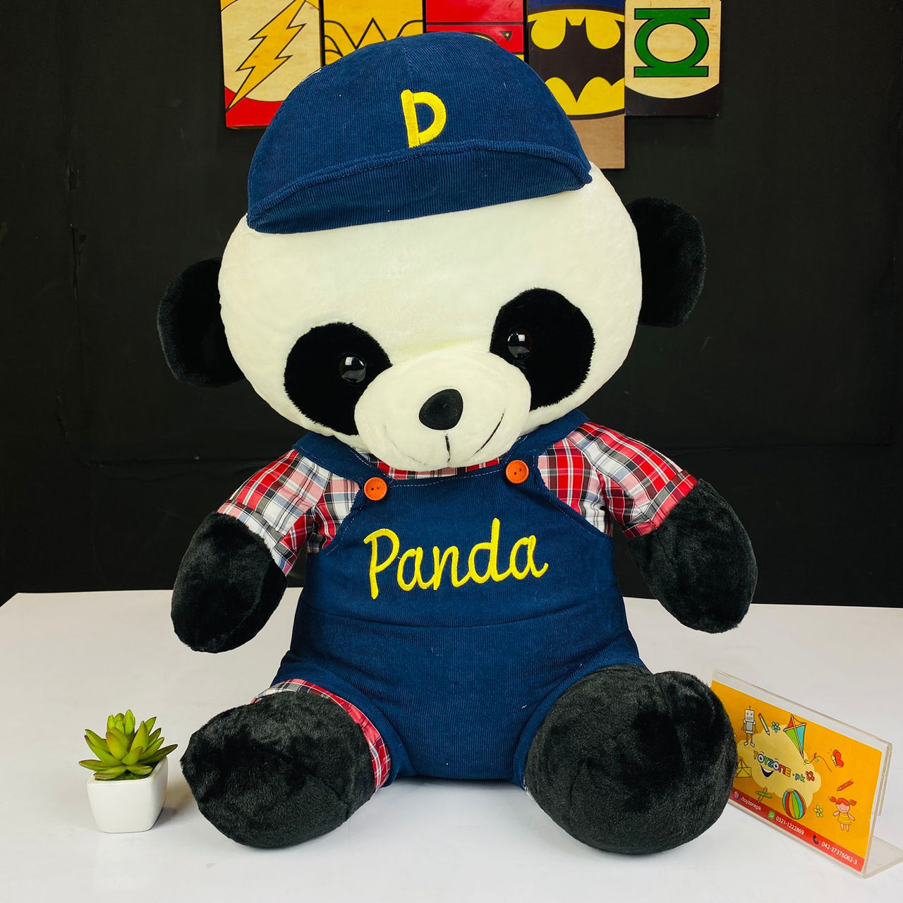 Cute Panda In Red & White Shirt For Baby