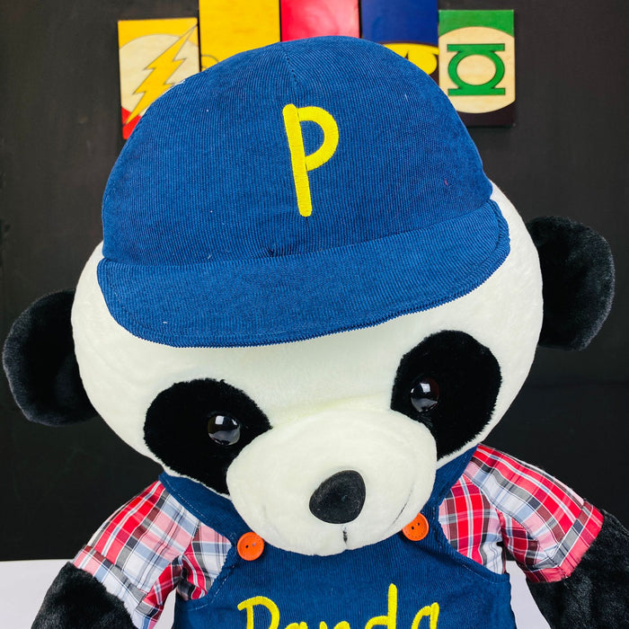Cute Panda In Red & White Shirt For Baby