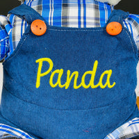 Thumbnail for Cute Panda In Blue & White Shirt For Baby