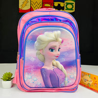 Thumbnail for Frozen Girl Printed School Bag For Kids