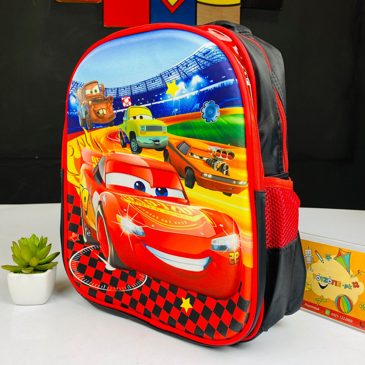 Cars sales school bag