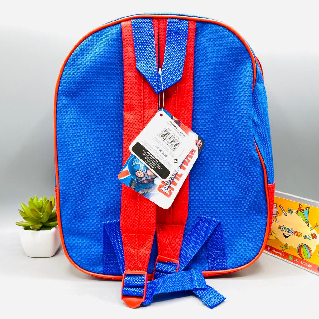 Captain America Printed School Bag For Kids