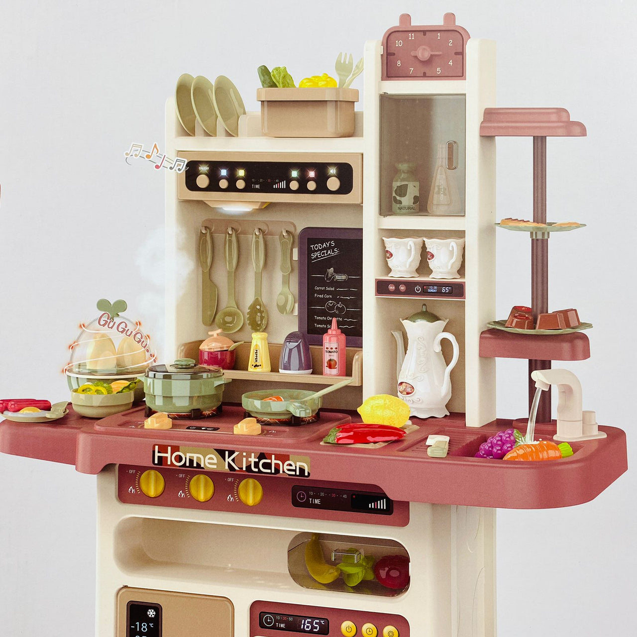 Spraying Mist Kitchen Trolley Set For Kids