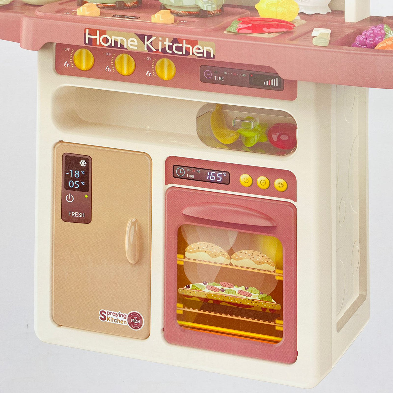 Spraying Mist Kitchen Trolley Set For Kids