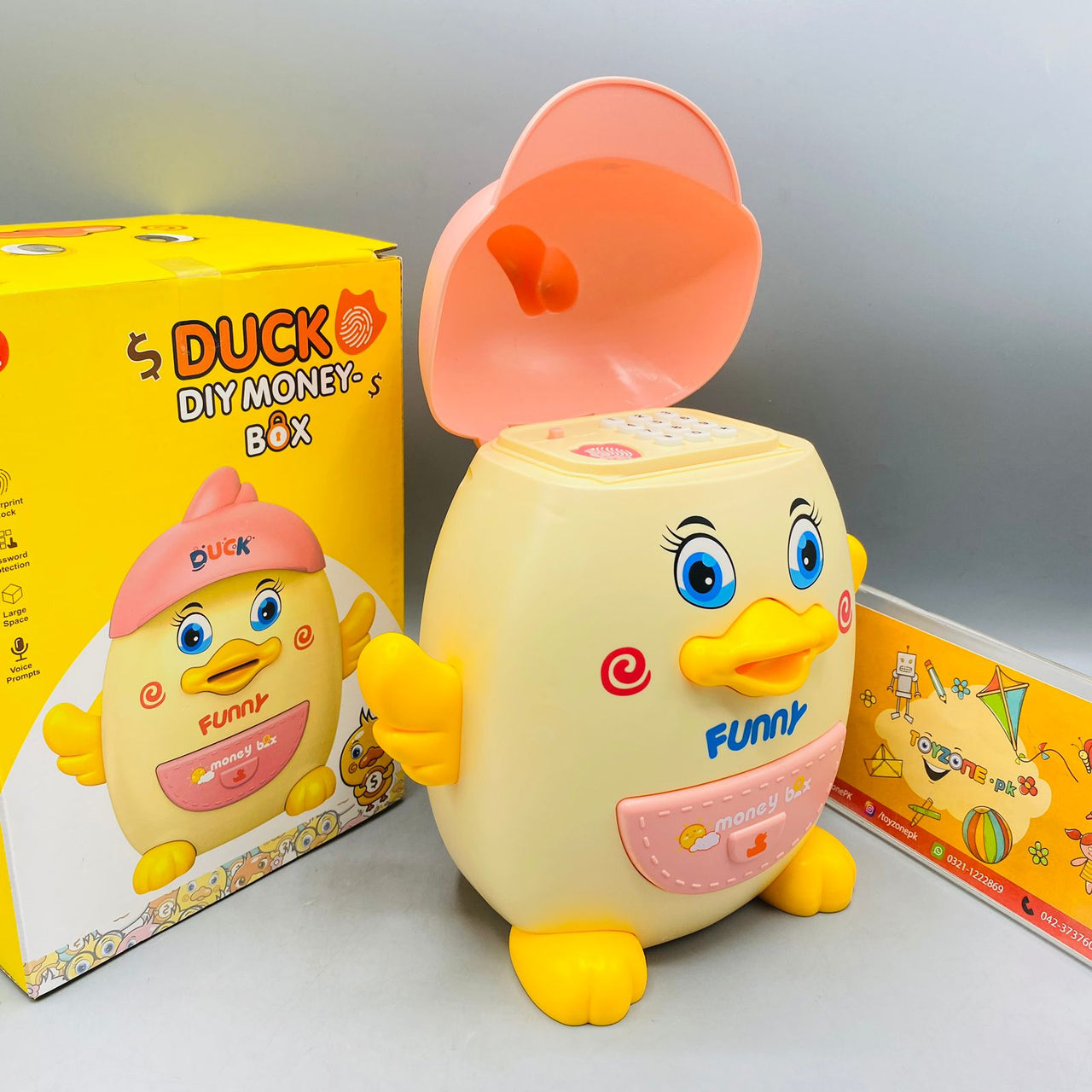 Battery Operated Duck Shape Money Box ATM Machine