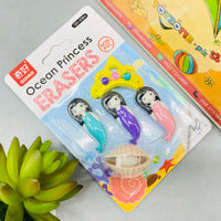 Thumbnail for Ocean Princess Erasers for Kids Pack of 5 Pieces
