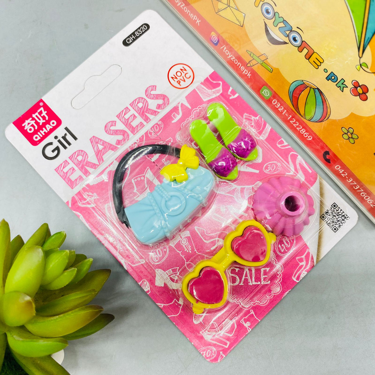 Girl Erasers For Kids Pack of 4 Pieces