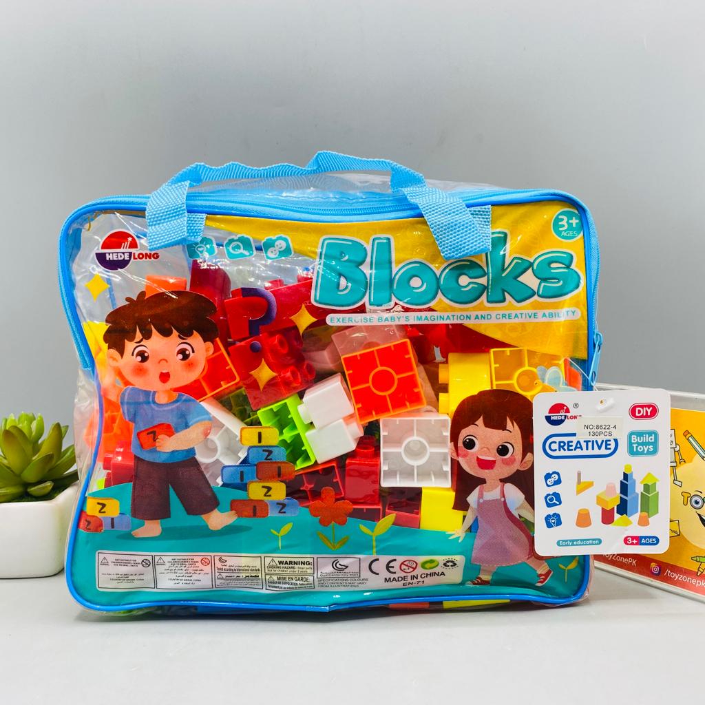 Play & Learn Building Blocks Bag 130 PCs