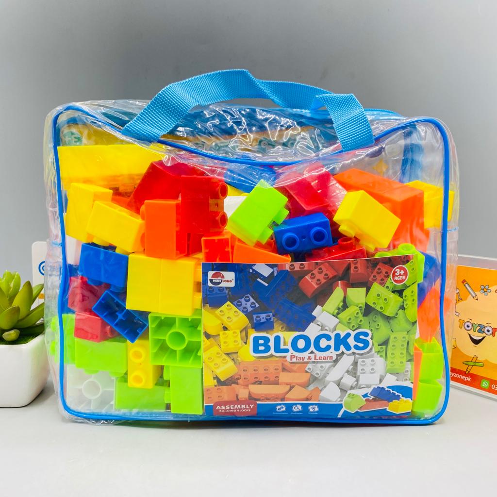 Play & Learn Building Blocks Bag 130 PCs