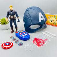 Thumbnail for Disk Shooter With Captain America  Figure And Light Mask