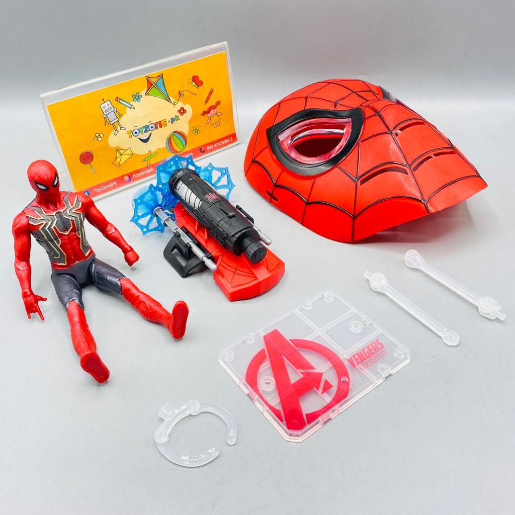 Web Shooter With Spider Man Figure And Light Mask