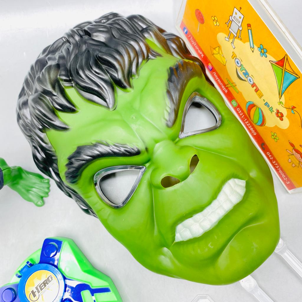 Disk Shooter With Hulk  Figure And Light Mask