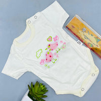 Thumbnail for Baby Romper Half Sleeve Pack of 5 Pieces in Multicolor