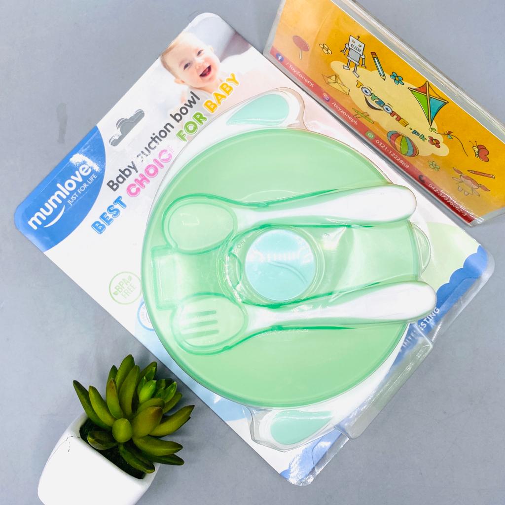 Baby Suction Bowl With Spoon And Fork