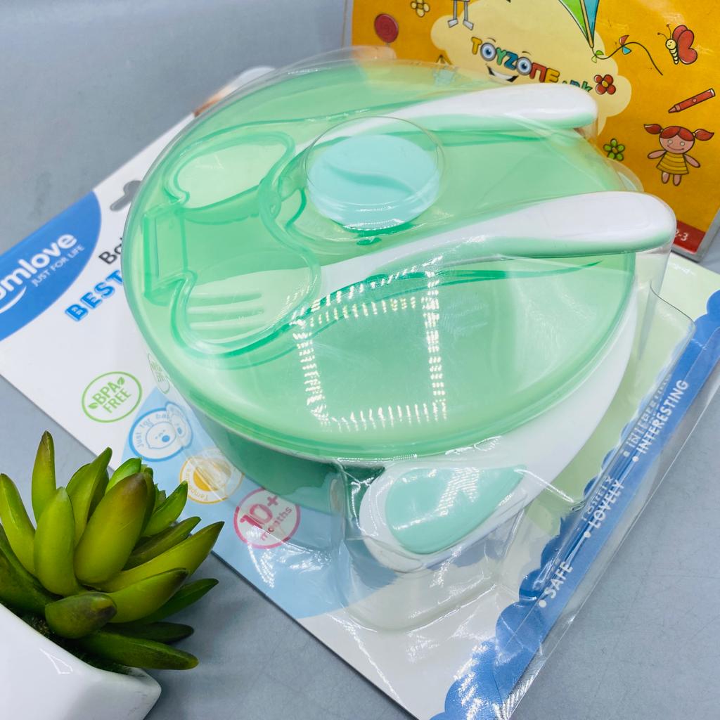 Baby Suction Bowl With Spoon And Fork
