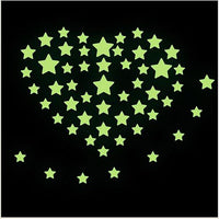 Thumbnail for 3D Stars Luminous Fluorescent Wall Stickers