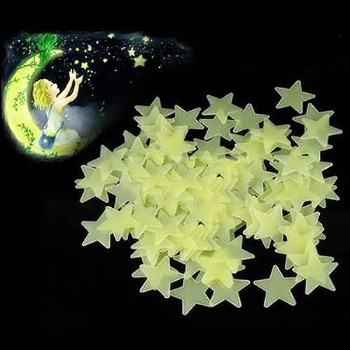 3D Stars Luminous Fluorescent Wall Stickers