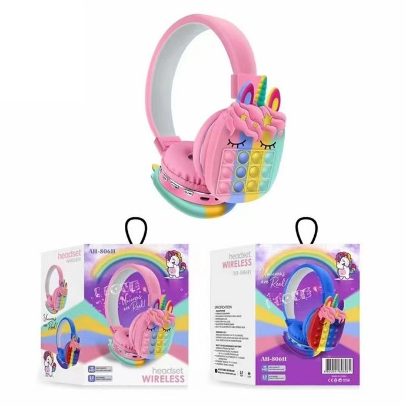 wireless headset unicorn popit