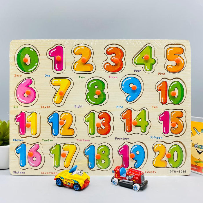 Wooden Pin Numbering Board