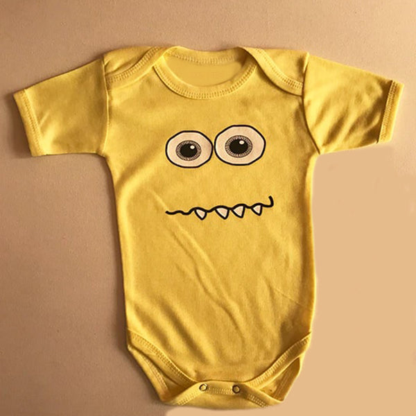 yellow monster romper