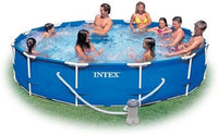 Thumbnail for Intex Metal Frame Pool With Water Filter Pump