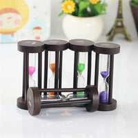 Thumbnail for Wooden Hourglass Sand Clock 3 Minutes Home Decoration