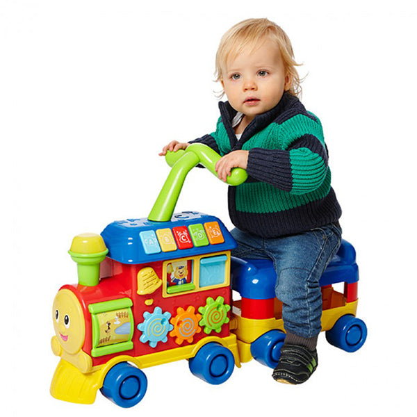winfun baby walker ride on learning train