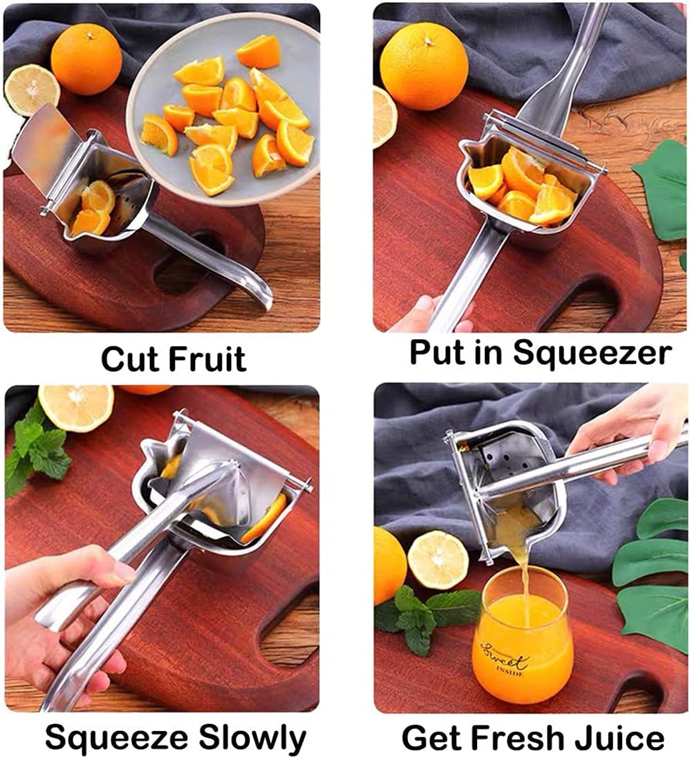 Hand Press Metal Juicer Machine,