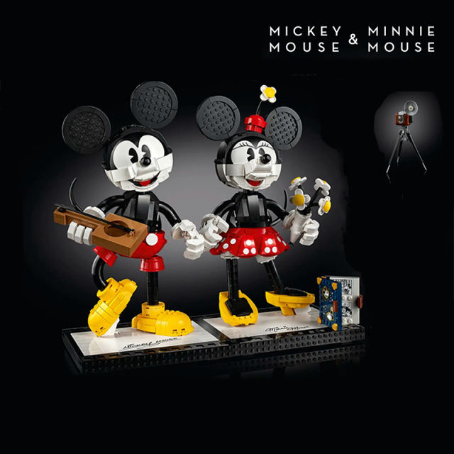 Building Block Characters Mickey Mouse & Minnie Mouse