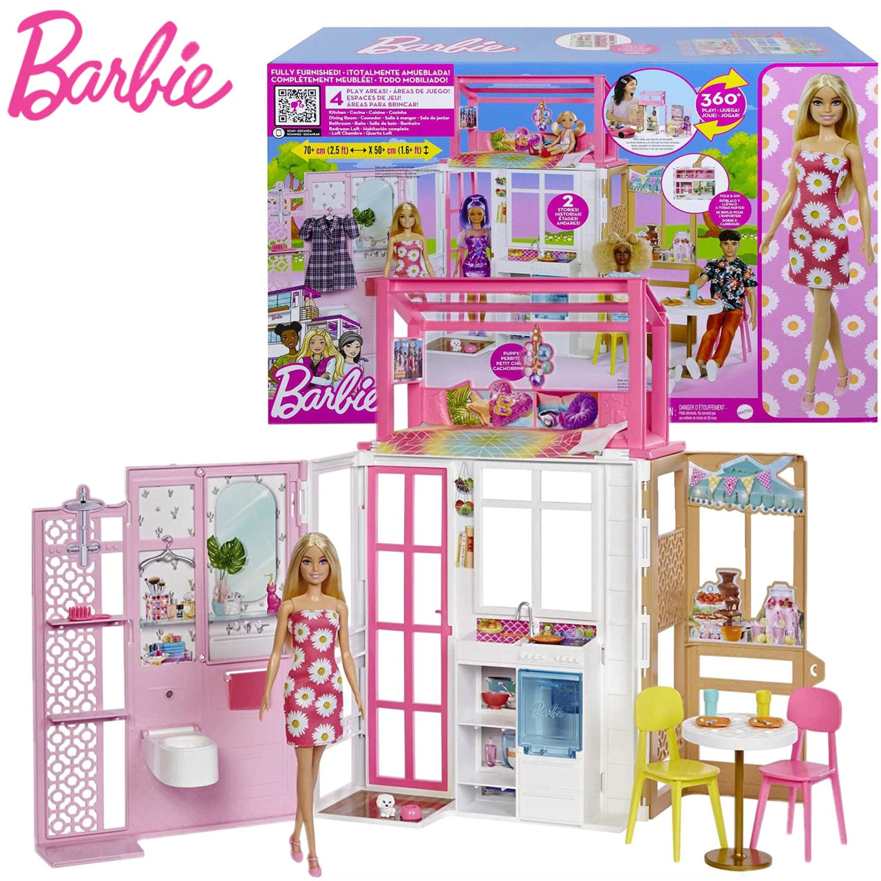 Barbie Play Doh House Barbie Malibu House Playset Kmart