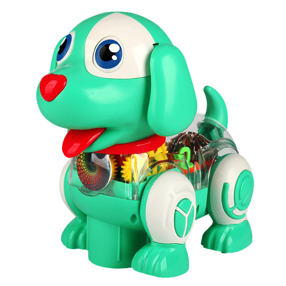 Transparent Gear Walking Dog Toy
