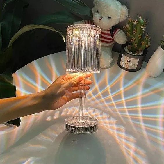 Touching Control Crystal Table Lamp