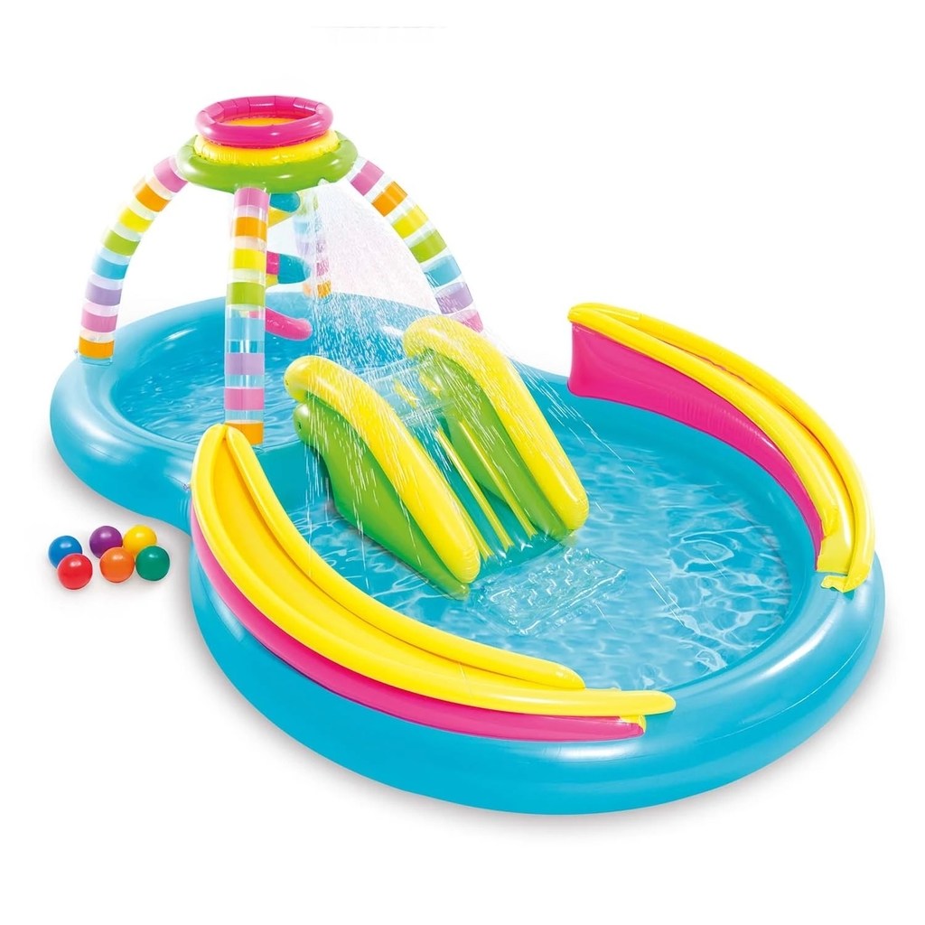 Intex  Rainbow Inflatable Playground Pool