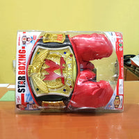 Thumbnail for wwe belt with boxing gloves