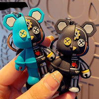 Thumbnail for Half Robot Body Bear Keychain