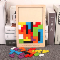Thumbnail for Colorful Wooden Tangram Puzzle