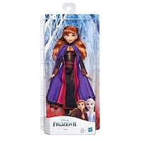 Thumbnail for disney frozen anna fashion doll with long red hair