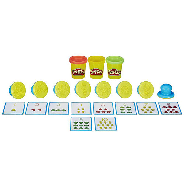 play doh shape and learn numbers and counting
