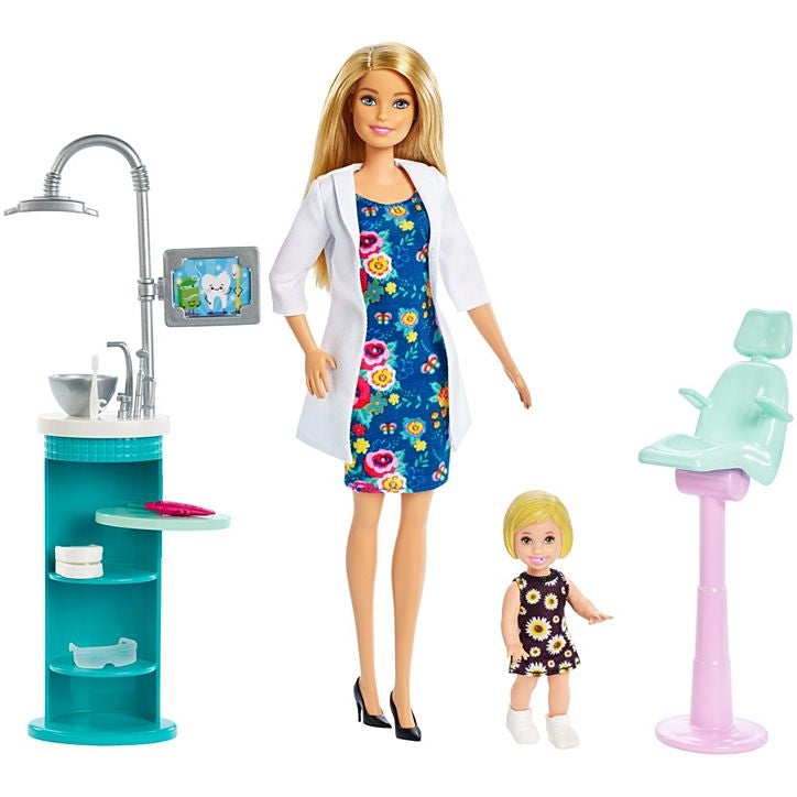 barbie dentist doll playset