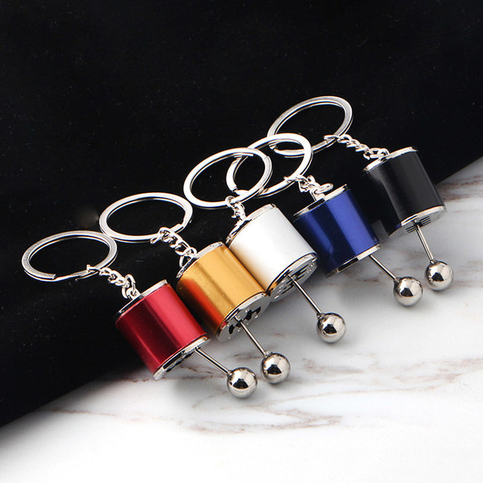 3D Gear Knob KeyChain - 2 Pcs