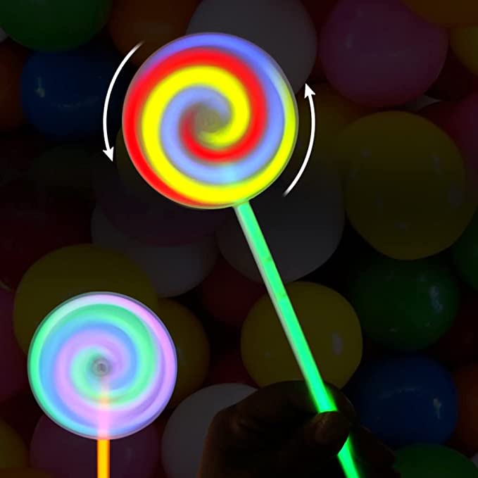 Glow Stick Spinning Lollipop