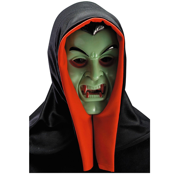 halloween dracula vampire mask green