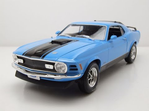 Maisto 1:18 1970 Ford Mustang Mach- Blue