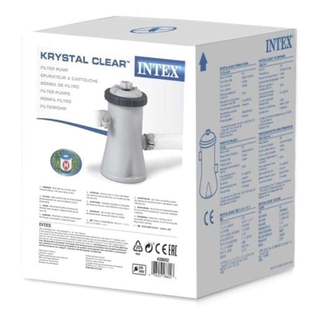 Intex Krystal Clear Cartridge Filter Pump 220 - 240V