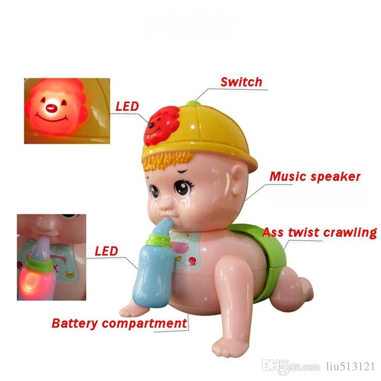 newborn crawling baby b o