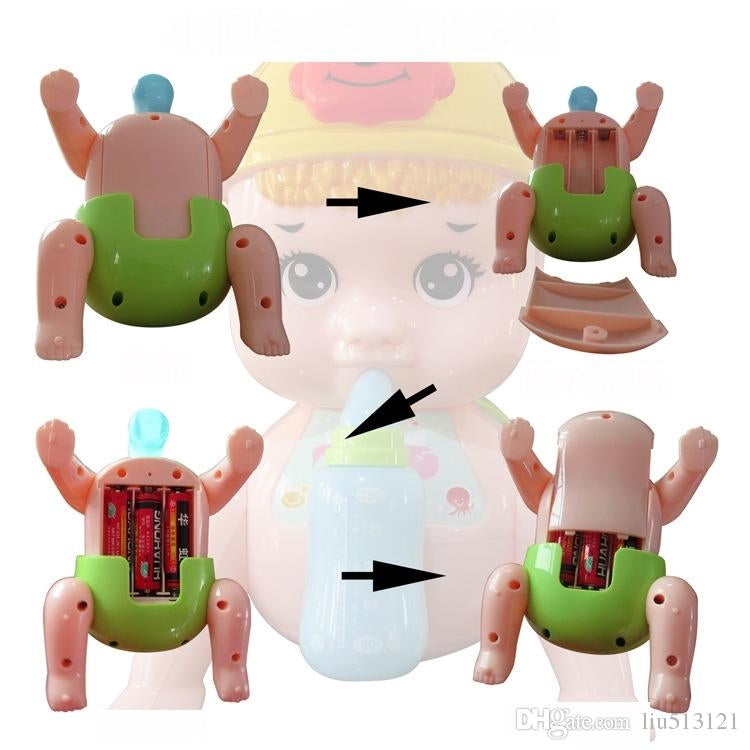 newborn crawling baby b o