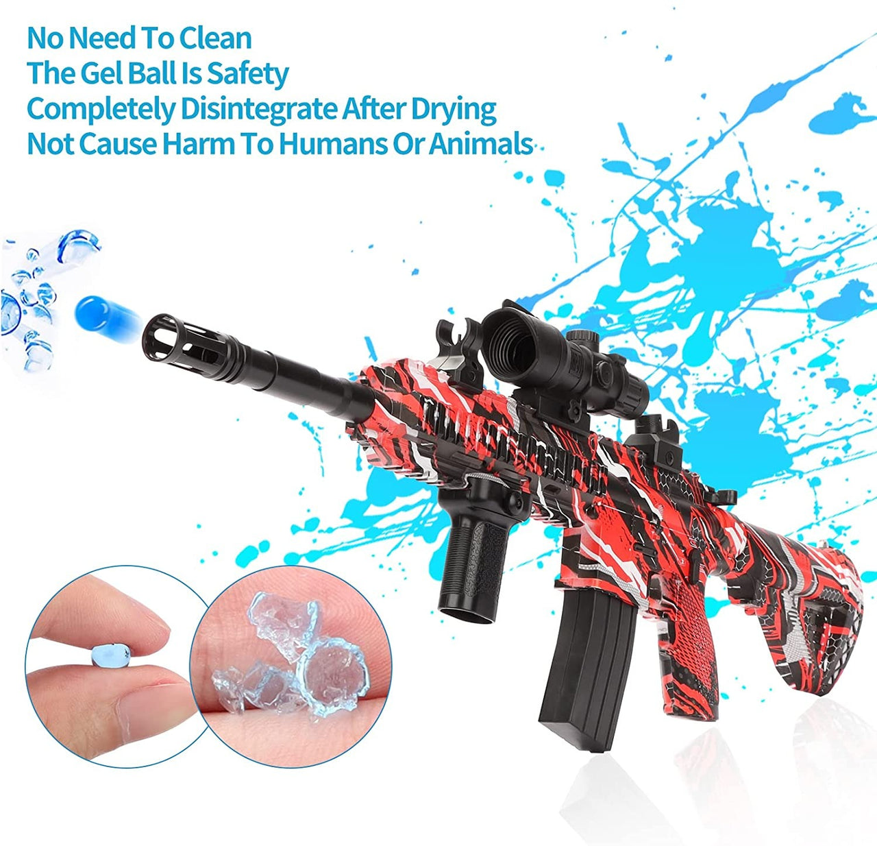 2 in 1 Automatic And Manual M-416 Gel Blaster Gun Toy