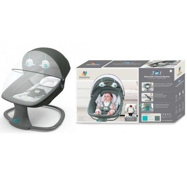 mastela 3 in 1 deluxe multi functional bassinet swing