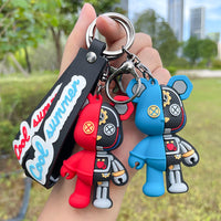 Thumbnail for Half Robot Body Bear Keychain