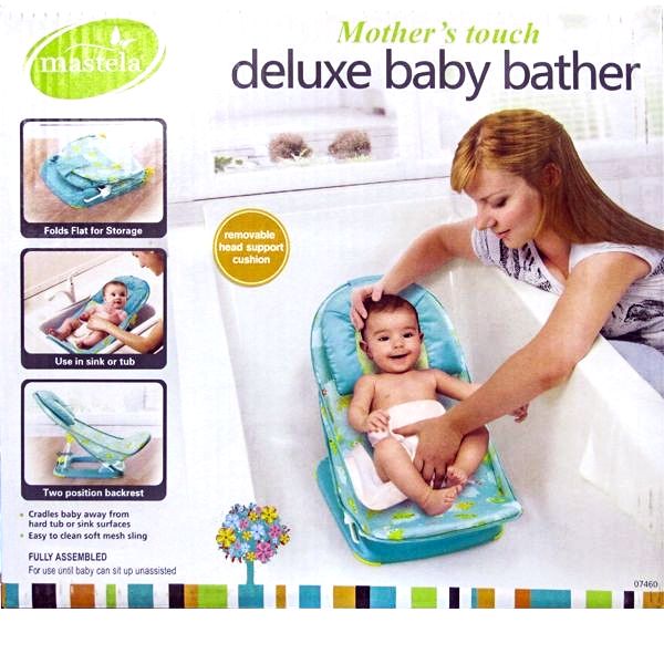mastela infants mother touch deluxe baby bather